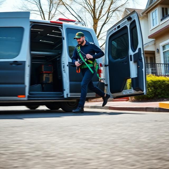 Local pest control technician providing service in Macon, GA