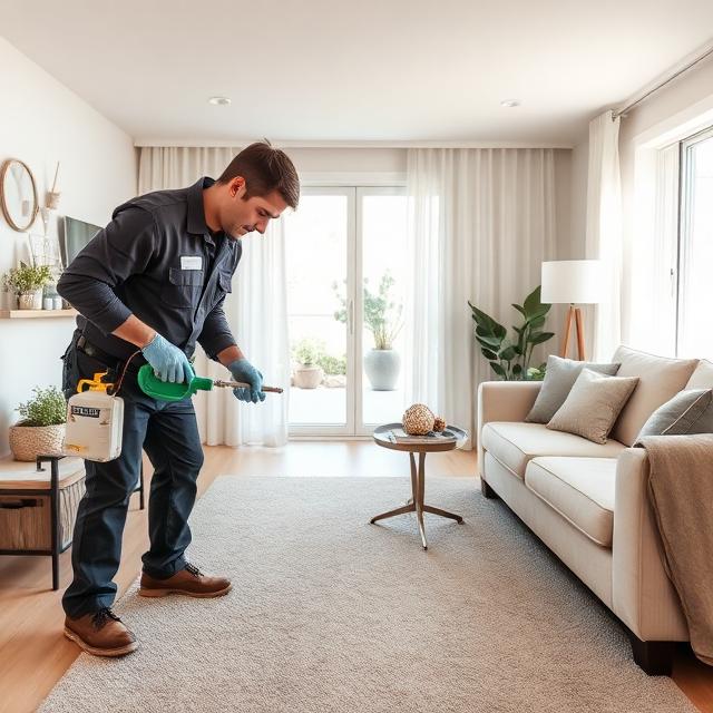 Flea control service for homes with pets