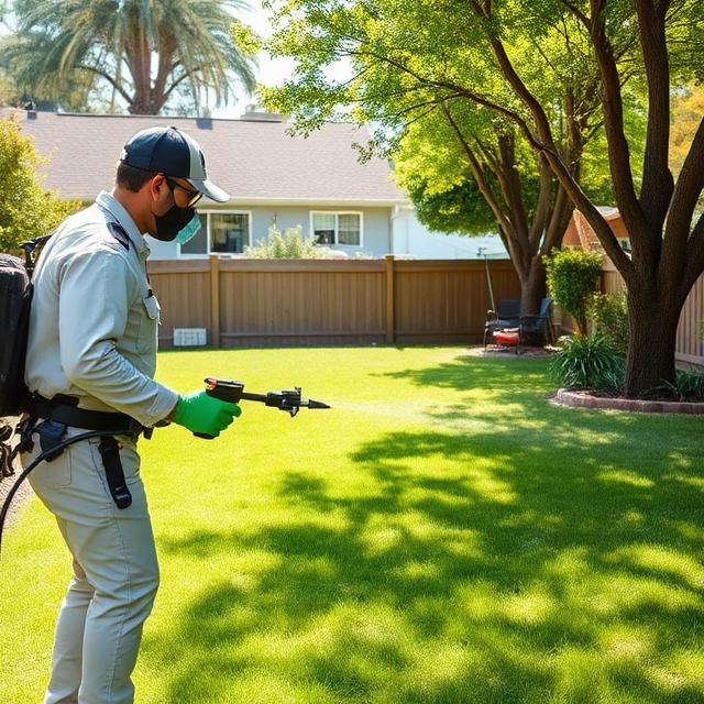 Tick control service for outdoor pest activity